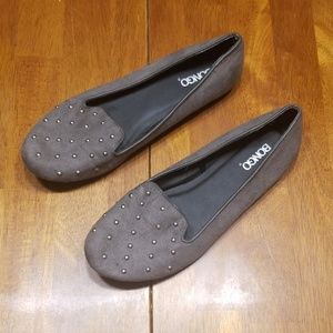 Cute grey studded flats